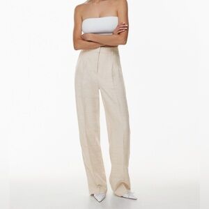 NWT Aritzia linen wide leg pants tall